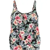 LASCANA Tankini verde / rojo sangre / negro / blanco