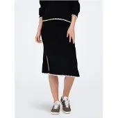 ONLY Maternity Falda 'OLMChick' beige / negro