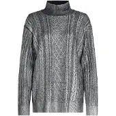 Karl Lagerfeld Cable Knit Sweater Gunmetal Talla: XS | Sudaderas con Capucha Outlet | Mujer | Gris