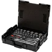 Wiha 44685 Steckschlüssel-Satz 1/4" und 1/2" 44685 60-tlg.