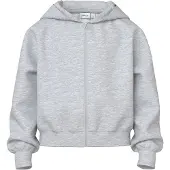 Name it Sudadera con cremallera gris claro