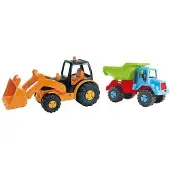 AVC Camión Volquete Con Excavadora De Red 64x23x16 Cm