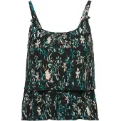 KOROSHI Blusa beige / azul / negro / blanco