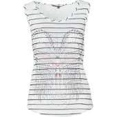 KOROSHI Top negro / blanco