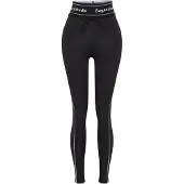 Trendyol Pantalón deportivo negro / blanco
