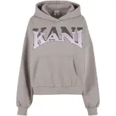 Karl kani Sudadera gris / rosa