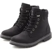 LASCANA Botines con cordones negro