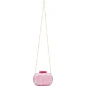 NAEMI Bolso de noche rosa / rosa / blanco lana