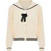 NAEMI Cárdigan beige / negro