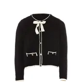 NAEMI Cárdigan beige / negro