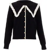 NAEMI Cárdigan negro / blanco
