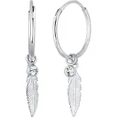 Elli Pendientes 'Feder' plata
