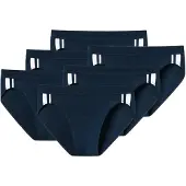 Schiesser Braga azul oscuro / blanco