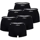 s.Oliver Calzoncillo boxer negro / blanco