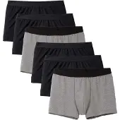 Calida Calzoncillo boxer 'Natural Benefit' gris / negro