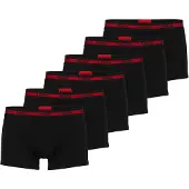 HUGO Calzoncillo boxer rojo claro / negro