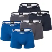BOSS Calzoncillo boxer azul / gris / blanco