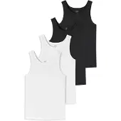 Schiesser Camiseta térmica negro / blanco
