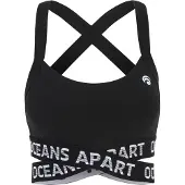 OCEANSAPART Sujetador deportivo 'Beauty' negro / blanco