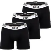 BOSS Calzoncillo boxer 'Power' gris claro / negro / blanco
