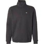 Tommy Hilfiger Sudadera 'Tommy Flag Quarter-zip' negro