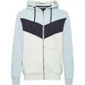 INDICODE JEANS Sudadera con cremallera 'Pock' azul claro / azul oscuro / gris claro