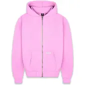 Dropsize Sudadera con cremallera rosa