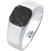 KUZZOI Anillo negro / plata