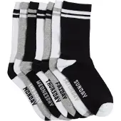 We fashion Calcetines gris / negro / blanco