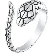 KUZZOI Anillo negro / plata