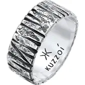 KUZZOI Anillo negro / plata