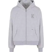 Karl kani Sudadera con cremallera gris
