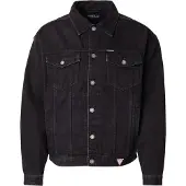 GUESS Chaqueta de entretiempo negro denim