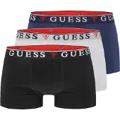 GUESS Calzoncillo boxer 'BRIAN' azul / gris claro / negro / blanco