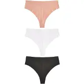 Next Tanga marrón claro / negro / blanco