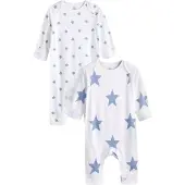Next Pijama azul / blanco