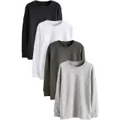 Next Camiseta gris / oliva / negro / blanco