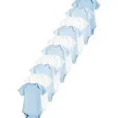 Next Pijama entero/body azul / blanco