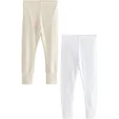 Next Leggings beige / blanco