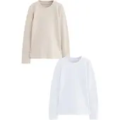 Next Camiseta beige / blanco
