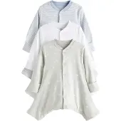 Next Pijama azul paloma / verde pastel / blanco