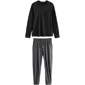 Next Pijama largo gris / negro