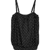 Next Top de tankini negro / blanco