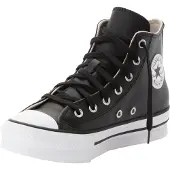 Converse Zapatillas altas Chuck Taylor All Star Eva Lift Leather Foundation Hi niña - Negro - 29