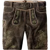 Stockerpoint Pantalón tradicional 'Edgar' marrón / oliva