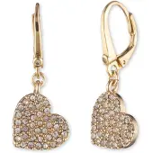 DKNY Pendientes 'HEART' oro / transparente