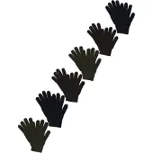 Lindex Guantes navy / marrón oscuro / verde oscuro