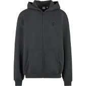 Karl kani Sudadera con cremallera gris / negro