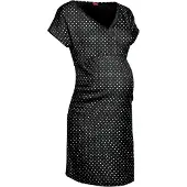 LASCANA Camiseta de noche negro / blanco