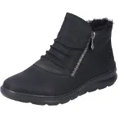 Rieker Botas 'Klassische Stiefelette Damen Z0051-01 Kunststoff (Synthetik) in schwarz' negro